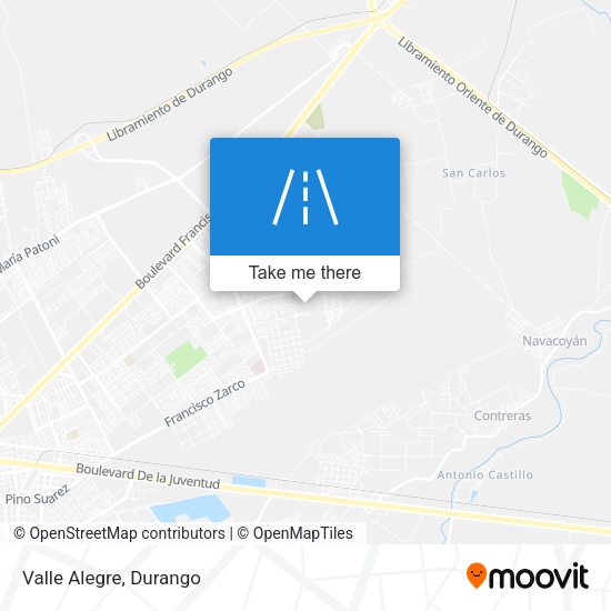Mapa de Valle Alegre