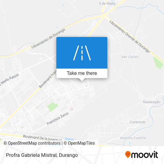 Mapa de Profra Gabriela Mistral