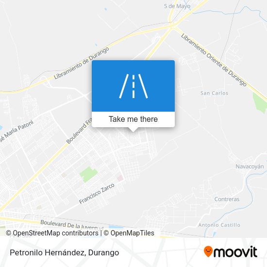 Petronilo Hernández map
