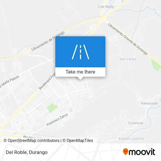 Del Roble map