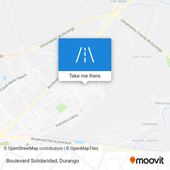 Boulevard Solidaridad map