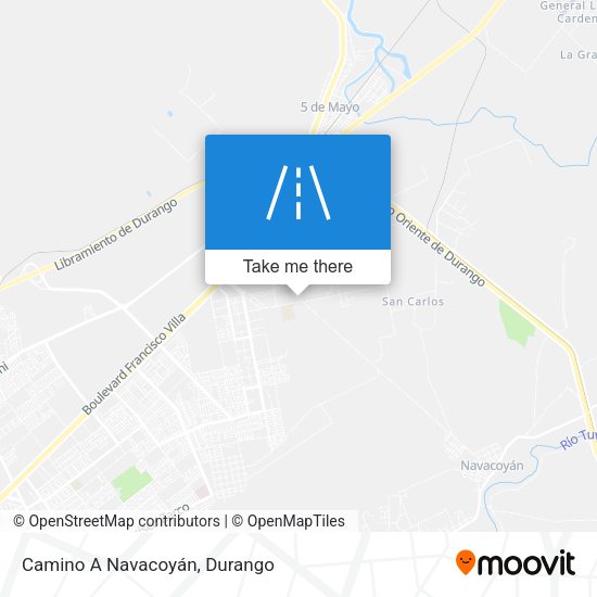 Mapa de Camino A Navacoyán