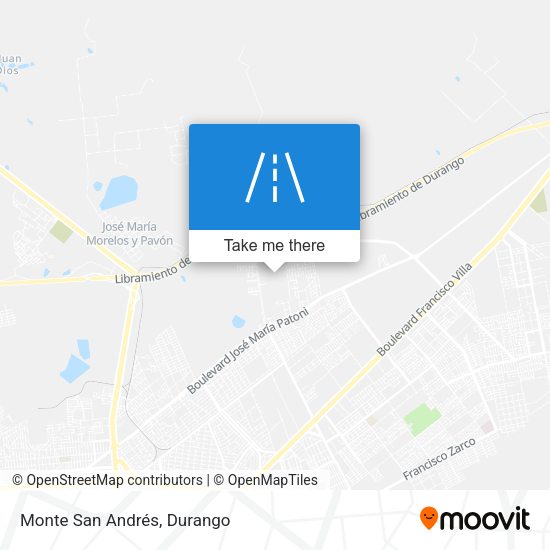 Monte San Andrés map