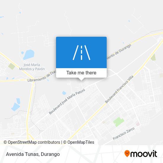 Mapa de Avenida Tunas