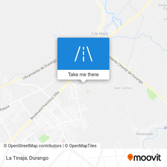 Mapa de La Tinaja