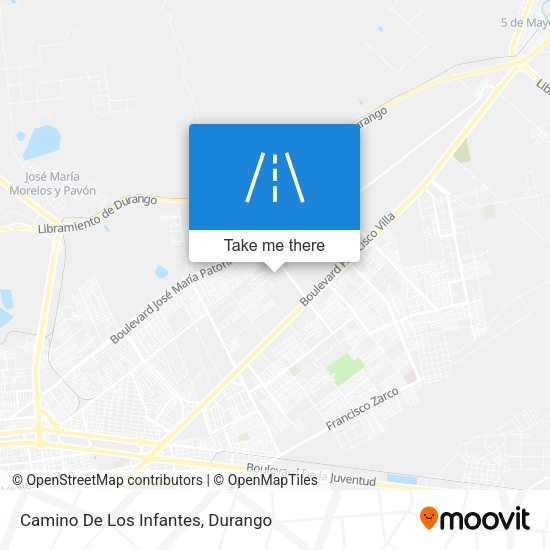 Mapa de Camino De Los Infantes