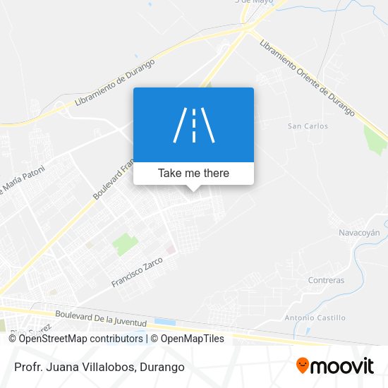 Mapa de Profr. Juana Villalobos