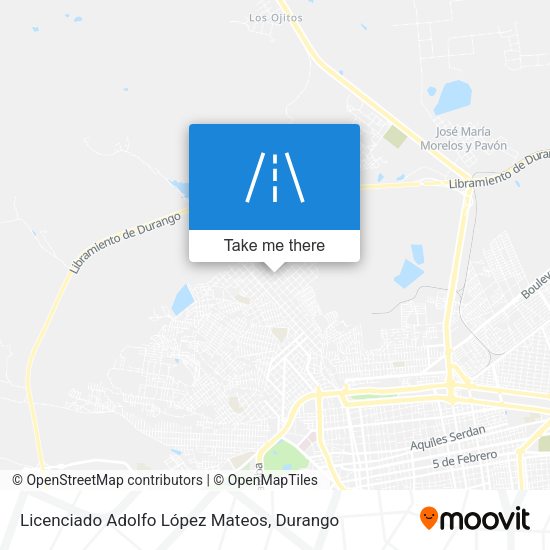 Licenciado Adolfo López Mateos map