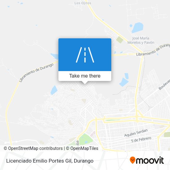 Licenciado Emilio Portes Gil map