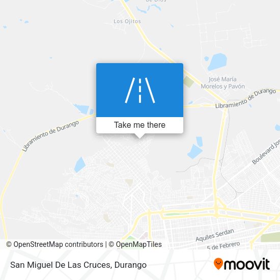 San Miguel De Las Cruces map