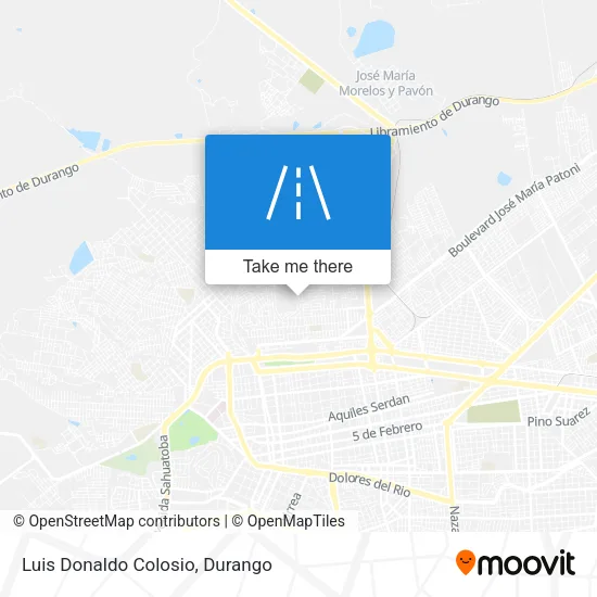 Luis Donaldo Colosio map