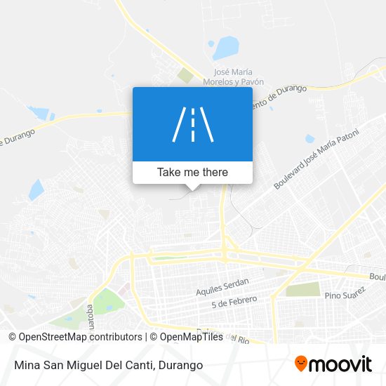 Mina San Miguel Del Canti map