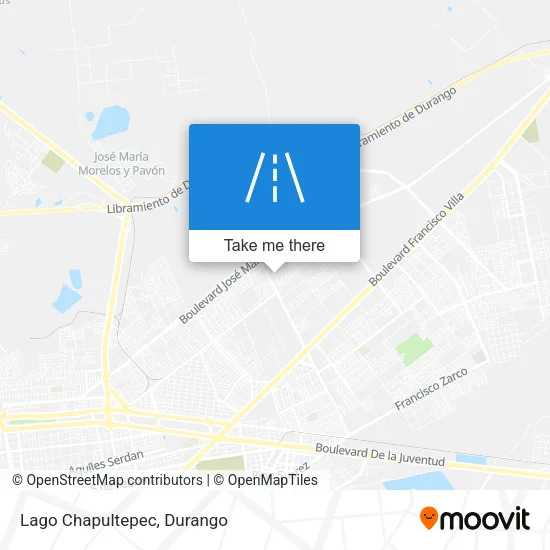 Lago Chapultepec map