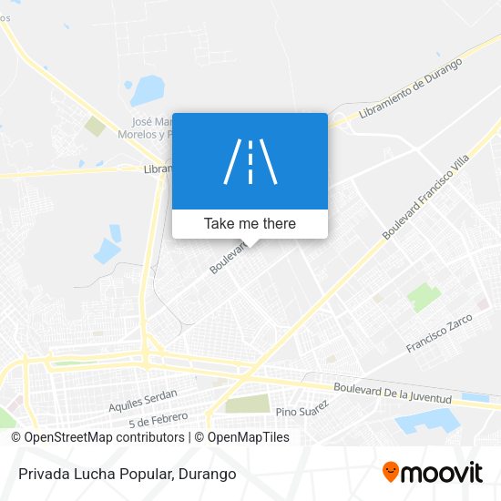 Privada Lucha Popular map