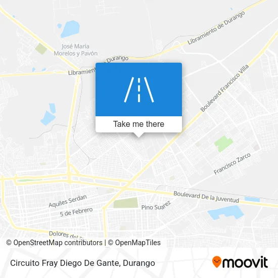 Mapa de Circuito Fray Diego De Gante
