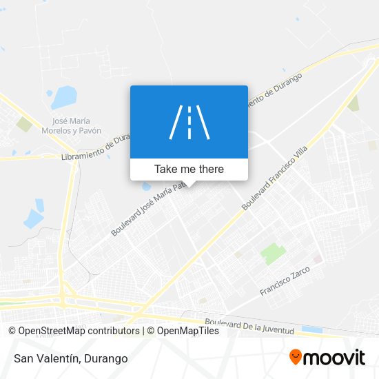 San Valentín map