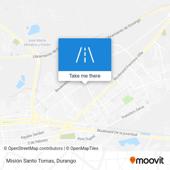 Misión Santo Tomas map