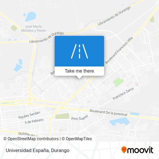 Mapa de Universidad España