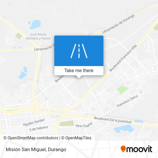 Misión San Miguel map