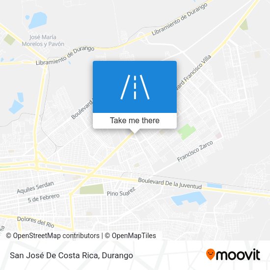 San José De Costa Rica map