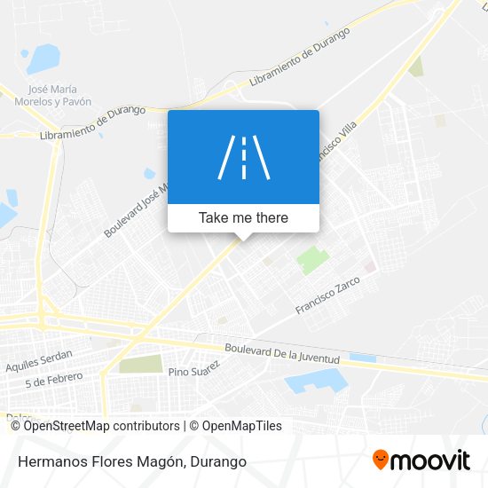 Mapa de Hermanos Flores Magón