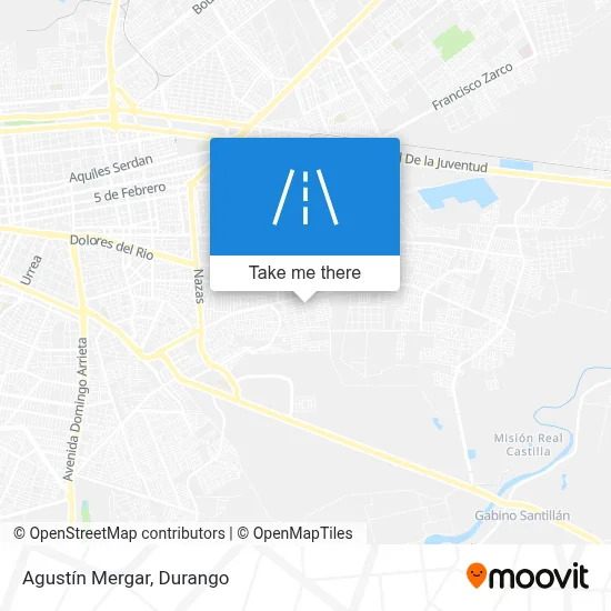 Agustín Mergar map