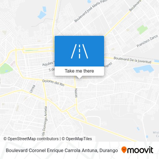 Boulevard Coronel Enrique Carrola Antuna map