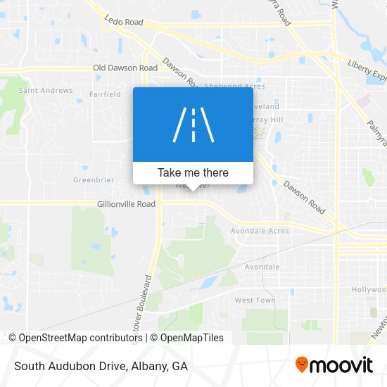 South Audubon Drive map