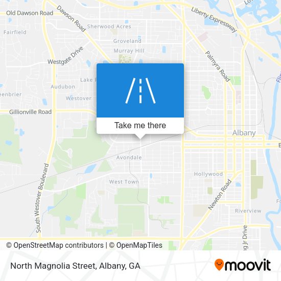 North Magnolia Street map