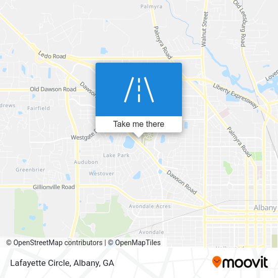 Mapa de Lafayette Circle