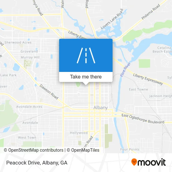 Mapa de Peacock Drive