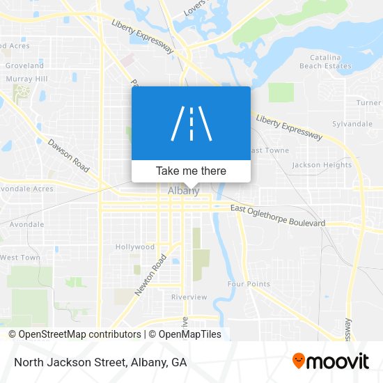 North Jackson Street map