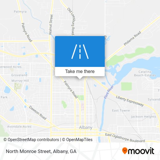 North Monroe Street map