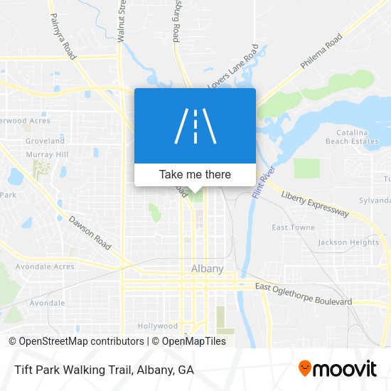 Tift Park Walking Trail map