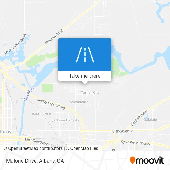 Malone Drive map