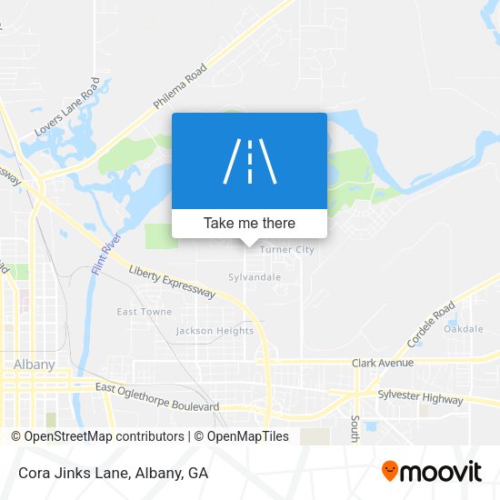 Mapa de Cora Jinks Lane