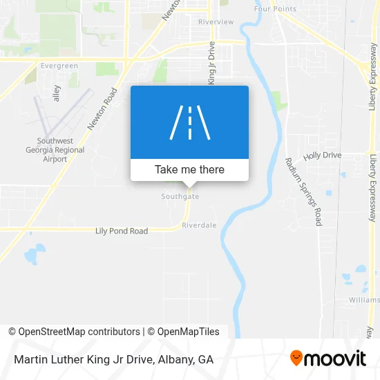 Mapa de Martin Luther King Jr Drive