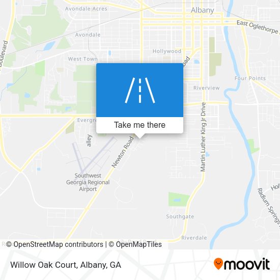 Willow Oak Court map
