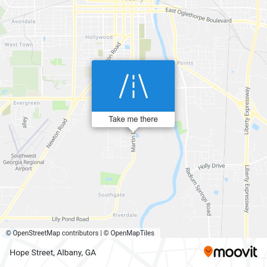 Mapa de Hope Street