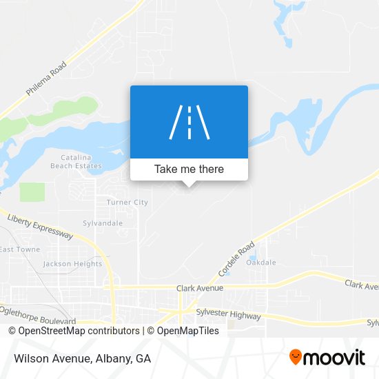 Mapa de Wilson Avenue