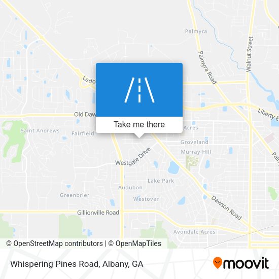 Whispering Pines Road map