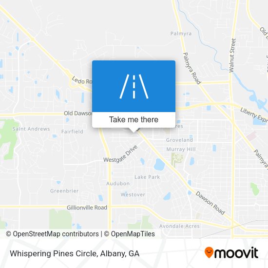 Mapa de Whispering Pines Circle