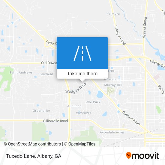 Mapa de Tuxedo Lane