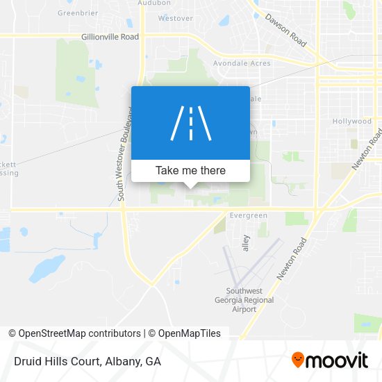 Mapa de Druid Hills Court