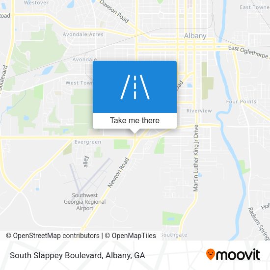South Slappey Boulevard map