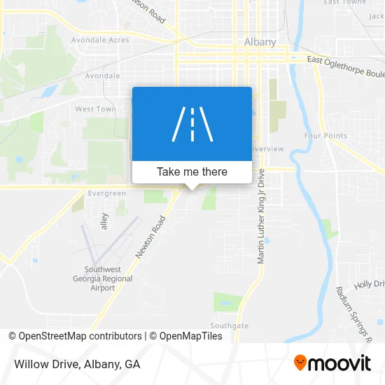 Mapa de Willow Drive