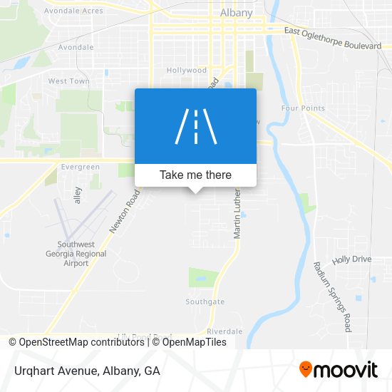 Urqhart Avenue map