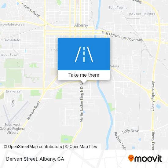 Mapa de Dervan Street