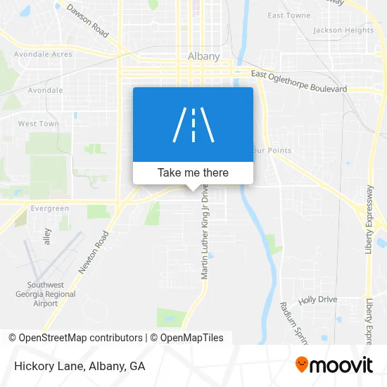 Hickory Lane map