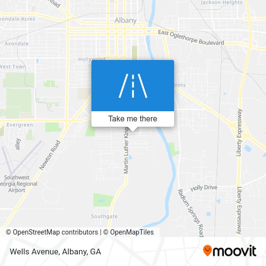 Mapa de Wells Avenue